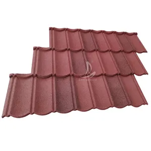 Tanzania Sand Coated Metal Roofing Panels Second Hand Roofing Products 0.4 gauge Black Bond