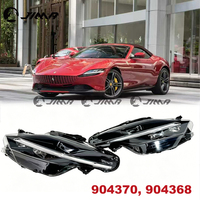 Couverture en verre de phare avant gauche et droit, abat-jour de phare, boîtier de phare pour Ferrari Roma OEM 904370, 904368, pièces automobiles de luxe