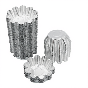 Moules à tartelettes <span class=keywords><strong>en</strong></span> <span class=keywords><strong>aluminium</strong></span> jetables <span class=keywords><strong>en</strong></span> gros, petits moules à tartelettes, mini moules à cupcakes, moules à muffins, moules à biscuits, gobelets à pâtisserie pour la cuisine DIY - Product Image 1