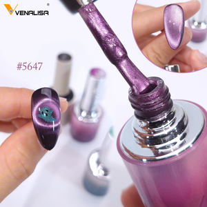 VENALISA 5 renkler/set yeni 10ml TPO ücretsiz Hema ücretsiz oje jel kedi göz Glitter platin yansıtıcı tırnak Uv jel  cilalama seti - Product Image 2