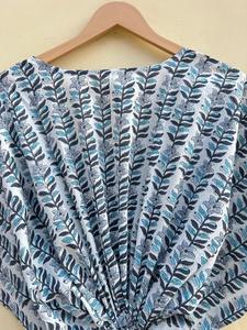 Caftán indio de algodón hecho a mano con estampado floral, caftán de verano para la playa, talla grande para mujer, camisón tipo caftán, regalo para ella. - Product Image 6