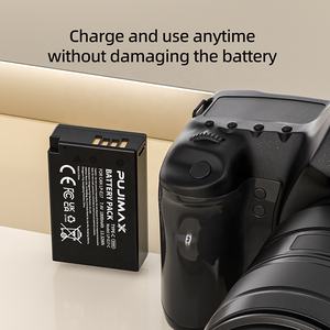 PUJIMAX 2 件装 LP-E17 相机电池适用于佳能 T6i T6s 800D 8000D Kiss X8i 7.4V 1800mAh USB C 可充电锂离子电池组 - Product Image 6