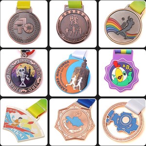 Medallas de Taekwondo y Natación Personalizadas al por Mayor de Fábrica, Cintas para Medallas, Medallas de Oro para Competición Deportiva, Medallas de Esmalte 3D Personalizadas - Product Image 2