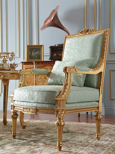 Fabbrica di <span class=keywords><strong>mobili</strong></span> in legno massello <span class=keywords><strong>mobili</strong></span> dorati antichi francesi per sedia con accento di lusso da soggiorno - Product Image 4