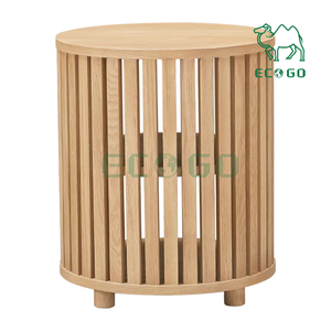 Large Round <strong>Bedside</strong> <strong>Table</strong> With Wheels Bamboo Wooden <strong>Slim</strong> Tall Design 3 Tiers <strong>Bedside</strong> <strong>Table</strong> - Product Image 1