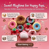 Jouets en peluche pour chiens Donut, couineurs, saveurs chocolat, fraise, baies, jouets à mâcher durables pour chiots, jouets interactifs en forme de dessert pour animaux de compagnie