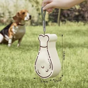 Garrafa de Água para Cães com Design de Perna de Frango, Portátil, Ecológica, de Plástico, Automática, Recipiente de Comida, Tigela à Prova d'Água para Viagens ao Ar Livre - Product Image 6