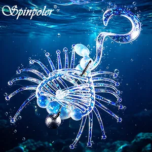 Señuelo Flotante Suave Spinpoler Dancing Elf de 13cm con Aroma a Camarón, TPR, UV Activo, Brillo Nocturno, Cebo de Gusano para Pesca de Lubina, Perca, Trucha y Lucio - Product Image 1
