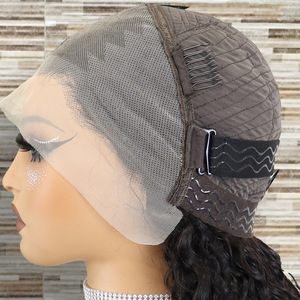 Pelucas de Cabello Humano Virgen con Ondas de Agua, Densidad 350%, Peluca de Encaje 13x4 SDD, Color Rizado, Pelucas Frontales de Encaje HD 13*4 para Mujeres Negras - Product Image 3