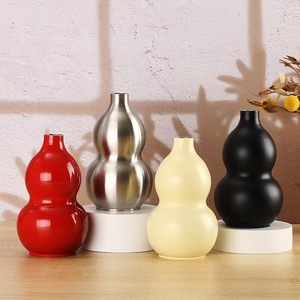 Bouteille d'eau et de vin portable en acier inoxydable monocouche de 500 ml en forme de <span class=keywords><strong>gourde</strong></span>, idéale pour les cadeaux de fête - Product Image 6