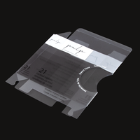 Boîte cadeau en PET gris transparent fabriquée en usine, boîte d'emballage en plastique pour articles ménagers