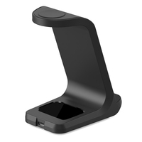 Baru Cepat 15W LED 3in1 Pengisi Daya Nirkabel Berdiri 3 In 1 Pad Stasiun Pengisian Nirkabel untuk iPhone IWatch AirPods Pro Dll.