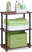 Étagères de rangement, étagère à livres à 3 niveaux, étagère d'angle, étagères ouvertes sans outils, organisation et rangement, salon, garage, bureau