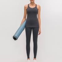 Chine Vendeur Athlétique Spaghetti débardeur Femmes Running Yoga débardeurs avec logo Logo personnalisé