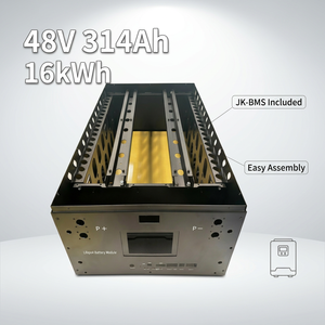 Gabinete de almacenamiento de energía de 51.2V 48V 16kWh para montaje en rack, para pequeños comercios, sistema solar comercial de 10kW-16kW, OEM personalizado al por mayor - Product Image 1