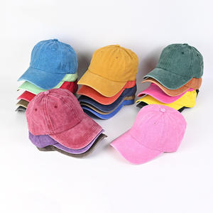 Gorra de béisbol de estilo vintage de alta calidad, cara lisa de mezclilla de algodón lavado, sombrero de papá sin estructura para hombres y mujeres - Product Image 6