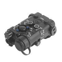 Lampe torche tactique multifonctionnelle en métal avec laser rouge et vert, viseur IR, lampe de poche blanche, lampe de chasse