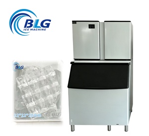 Machine à glaçons cubiques BLG Commercial 900 kg, type split, à fusion lente, capacité de stockage 450 kg, pour bars, <span class=keywords><strong>restaurants</strong></span>, vente directe usine - Product Image 5