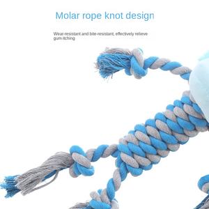 Snowspaws Çevre Dostu %100 Tavuk Aromalı Hayvan Figürlü Peluş Pamuk Halatlı Isırma Oyuncağı Diş Temizliği İçin Köpek Oyuncağı - Product Image 3