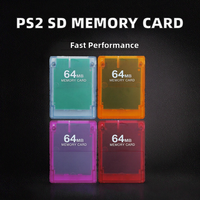 Nouvelle Carte Mémoire Filaire Transparente 8 Mo 16 Mo 32 Mo 64 Mo en Plastique pour Console de Jeux PS2 FMCB Colorée - Escoson