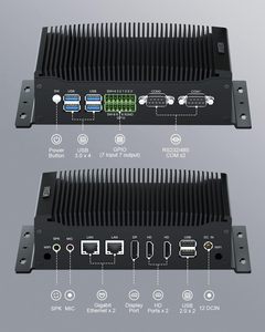 Mini PC Industrial sin Ventilador, 2HD+DP, Pantalla Triple, 2RJ45 LAN, GPIO, WiFi, BT, Win11, Linux Ubuntu, Core I5 10210U (hasta 4.20 GHz) - Product Image 3