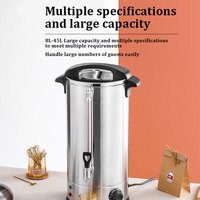 Bouilloire électrique commerciale en acier inoxydable Winners avec filtre, distributeur d'eau chaude à température contrôlée pour café, thé, lait