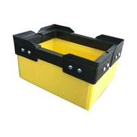 Boîte de rangement en polypropylène ondulé recyclable pour la restauration et l'usage domestique
