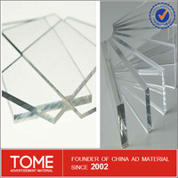 Feuille de panneau transparente en verre plexi 4x8 2.5mm 2.8mm 3.8mm feuille acrylique coulée transparente