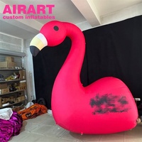Flamants roses gonflables faits sur commande d'événements sur le thème tropical, flamants roses gonflables pour l'événement