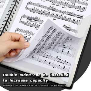 Entrega Rápida, Libro de Datos A4 de Plástico para Negocios, Creativo, Multicapa, 40/60 Páginas, Impresión Serigráfica, para Estudiantes, Profesores, Música, Piano - Product Image 3