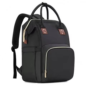 Muestra gratuita: Mochila impermeable para pañales de bebé, bolsa multiusos plegable con puerto USB, bolsa de pañales al por mayor - Product Image 4
