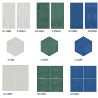 Azulejos Cerámicos Antibacterianos para Manualidades, Azulejos para Paredes y Pisos Interiores, Decoración del Hogar, Diseño Cuadrado