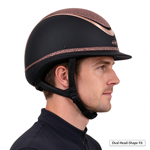 Casco di Sicurezza <span class=keywords><strong>per</strong></span> <span class=keywords><strong>Equitazione</strong></span> OEM Premium, 8 Colori, Rivestimento in ABS EPS, Visiera Larga, Forma Ovale, <span class=keywords><strong>per</strong></span> Salto Ostacoli - Product Image 1