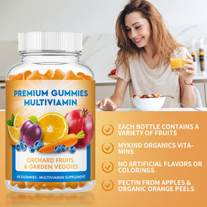 Compléments alimentaires végétaliens OEM pour la santé, <span class=keywords><strong>nutrition</strong></span>, multivitamines en gummies, vitamines nutritives pour femmes, 60 gummies, soutien du sommeil, énergie - Product Image 2
