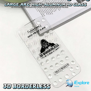 กระจกกันฝุ่นป้องกันไฟฟ้าสถิตย์ IExplore 3D Borderless ESD Black King Kong รุ่น Super Big ArcHigh อลูมิเนียม สำหรับ iPhone 18 Pro Max - Product Image 2