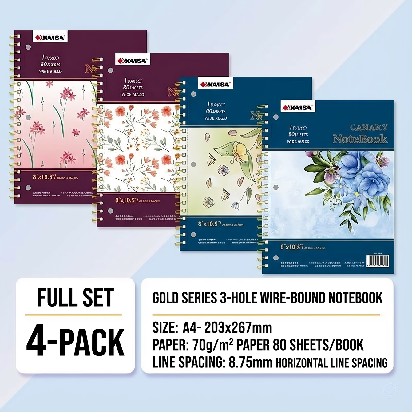 4 sets