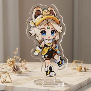 Présentoir en plastique acrylique personnalisé, écologique, de haute qualité, populaire, transparent, pour décoration de bureau, avec impression de motifs mignons d'anime - Product Image 2