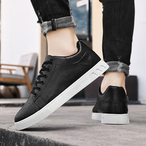 Black Men's Lace <b>Skateboarding</b> <b>Shoes</b> Casual Trendy Lightweight Breathable Sports Comfortable Toe Flat Plus-size 48 Spring All - Product Image 4
