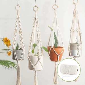 Kit de macramé <span class=keywords><strong>Tapiz</strong></span> <span class=keywords><strong>Diy</strong></span> Suministros Kits Herramientas Tejer Tejido Cuerda Colgador de pared Cordón Principiantes Materiales de inicio - Product Image 5