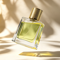 Vente en gros de flacons de parfum en verre de luxe de haute qualité, rechargeables, avec bouchon métallique, couleur personnalisée, en vrac