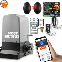 Motor para Puerta Corredera Automática Tuya de 750w y 1500kg con Límite de Carga por Resorte, Kit de Operador de Puerta Corredera con Control WiFi y Garantía