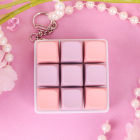 Porte-clés de clavier durable de style anime avec logo personnalisé, LED, avec interrupteurs anti-stress, touches de clavier, clic anti-stress