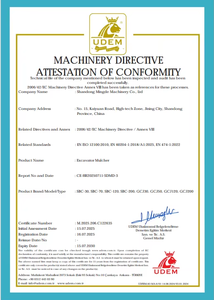 MONDE SBC Serie Hydraulische Mulcher Tandwiel Zware Dienst Bosbouw Boomfrees CE ISO Gecertificeerd 6-23t Graafmachine - Product Image 6