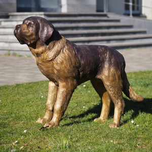 Estatua Personalizada TREVI Grandeur Nature Chien en Bronce |   Estatua Realista de Pareja de Perros para Decoración de Jardín, Chateaux y Villas - Product Image 5