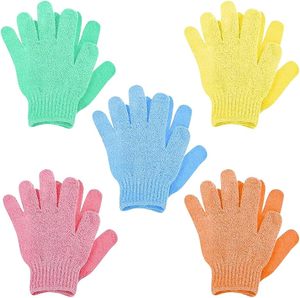 Wholesale Body <b>Scrubber</b> Bath Glove Custom logo Exfoliating Gloves Bath Mitt Shower Exfoliating Gloves Gift Deep Cleaning <b>Skin</b> - Product Image 4