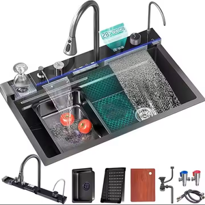 Évier de <span class=keywords><strong>cuisine</strong></span> simple en acier inoxydable pour extérieur, robinet multifonctionnel, accessoires de vidange, fabrication artisanale, installation <span class=keywords><strong>sous</strong></span> plan - Product Image 2