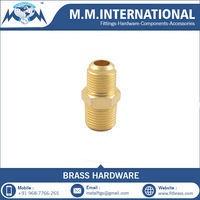 Bouchon d'étanchéité en laiton forgé à tête hexagonale avec raccord à bride MM International – Tailles 1/4 ", 5/16 ", 3/8 ", 1/2 ", 5/8 " pour raccords de tuyauterie