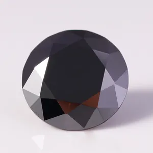 GLORY PACE berlian longgar hitam vvs berlian alami hitam kualitas terbaik Natural bulat berfaset grosir
