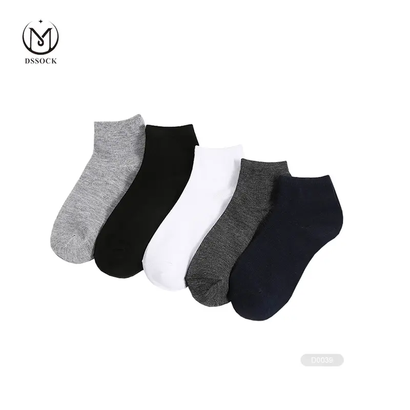 DS- D052 short mens socks men socks 100% cotton ankle men cotton ankle socks