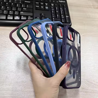 Vente en gros de coque de téléphone antichoc en acrylique mat souple et coloré pour Iphone 16 Plus 15 14 13 12 Pro Max sacs de téléphone magnétiques